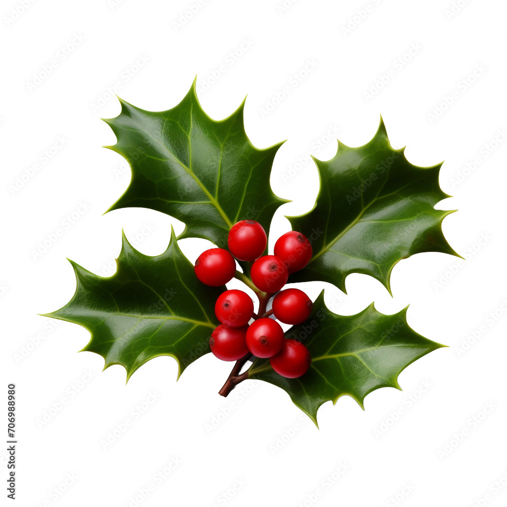 Holly flower isolated on transparent background Holly flower isolated on transparent background