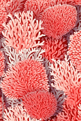 Coral repeated pattern