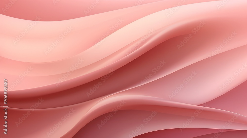 Obraz premium Folds of silk satin fabric lie beautifully on the table. Elegant pastel textile background for advertising goods and business.
