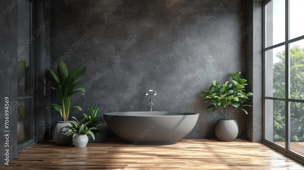 Modern luxury interior architecture, Bathroom Design 3d rendering copy space Modern luxury interior architecture, Bathroom Design 3d rendering copy space