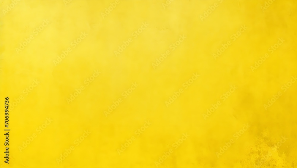 Yellow rough wall or old parchament background banner. Grunge yellow wall, old paper texture backdrop.