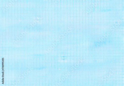 ブルーのワンカラー格子柄アナログ背景