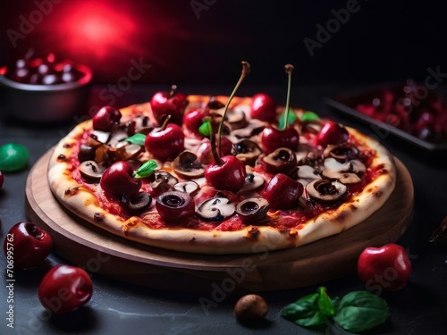 pizza with tomatoes and olives, pizza with tomatoes