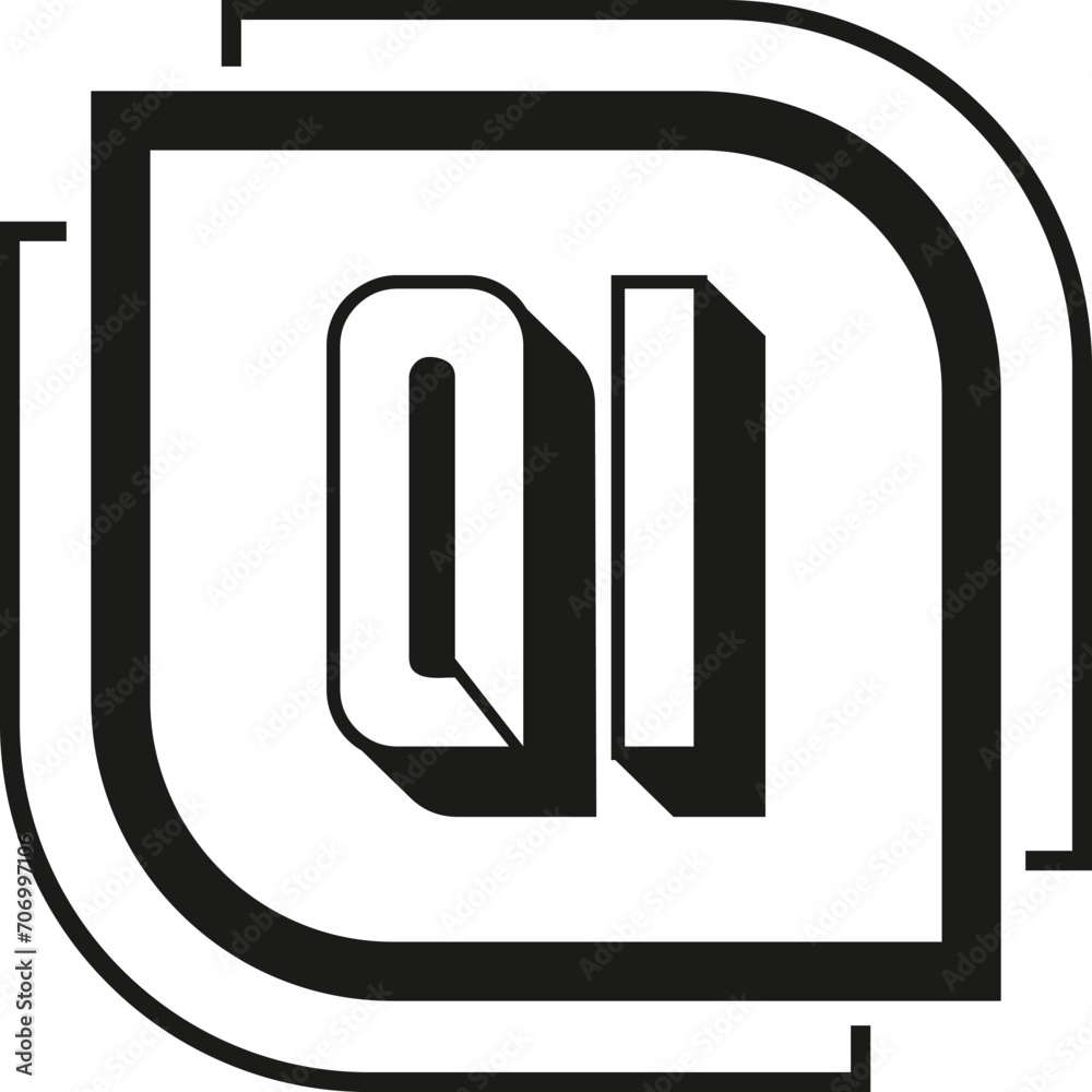 QI letter logo design on white background. QI logo. QI creative initials letter Monogram logo icon concept. QI letter design QI letter logo design on white background. QI logo. QI creative initials letter Monogram logo icon concept. QI letter design