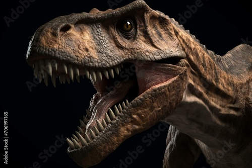 A large carnivorous dinosaur known as T-Rex. Generative AI © Ayub
