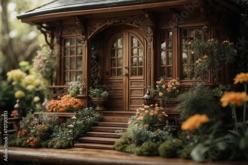 Miniature entrance to the house
