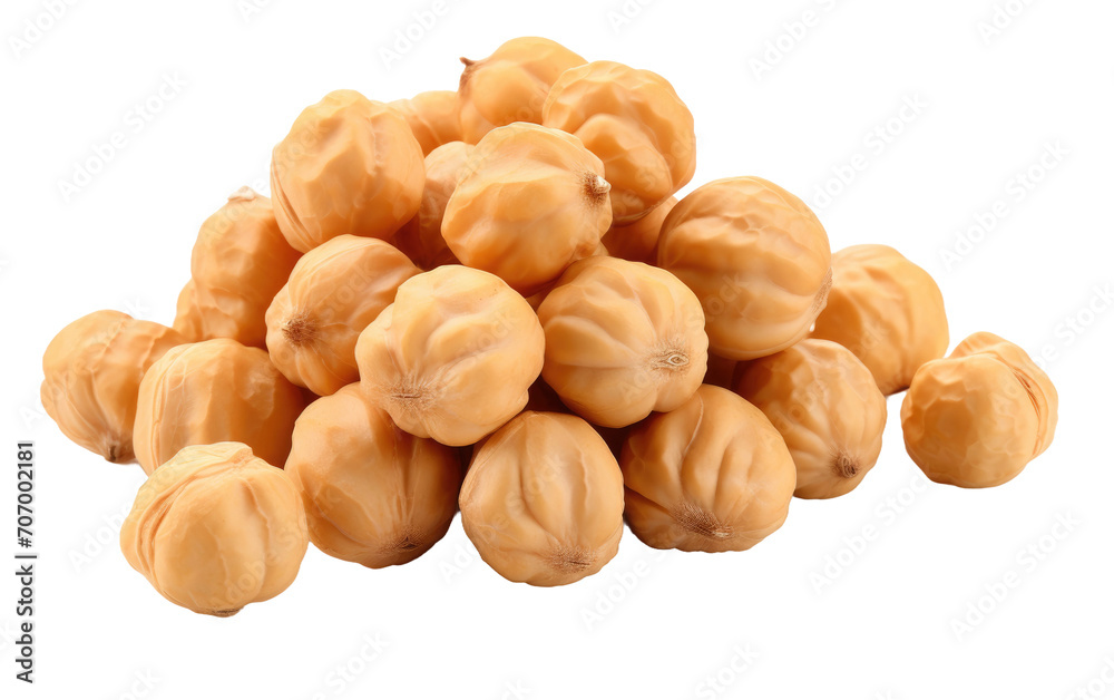 Chickpeas, Transforming Ordinary Dishes into Nutrient Packed Creations on a White or Clear Surface PNG Transparent Background