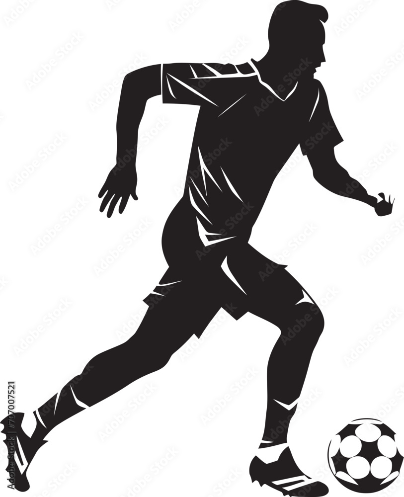 VictoryVision Soccer Vector Icon SoccerSavvy Dynamic Athlete Emblem