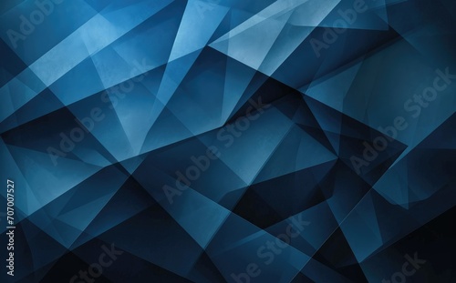 Abstract Blue Geometric Background - Modern Flat Design