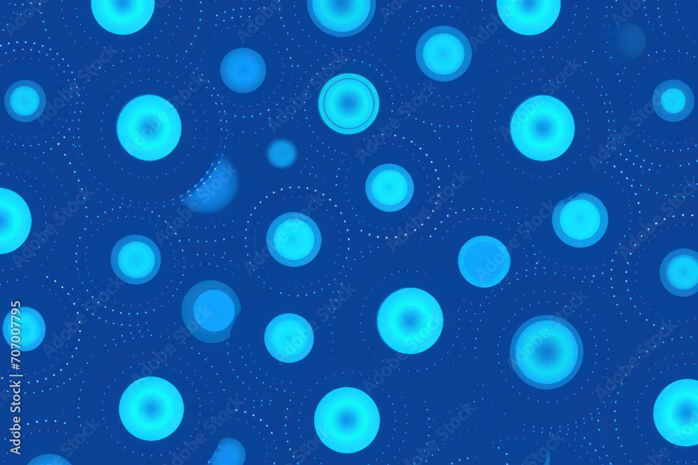 Electric blue repeated soft pastel color vector art circle pattern