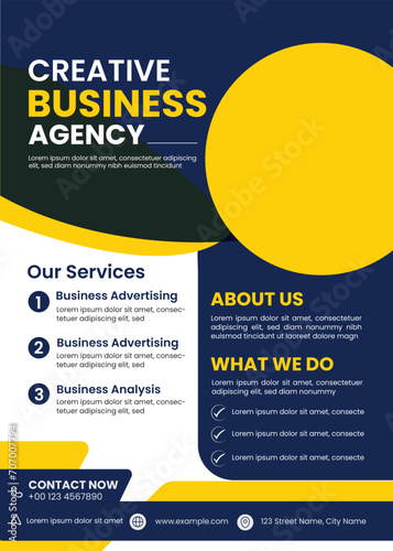 Creative Business Agency Flyer Layout