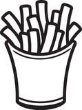 SpudStyle Dynamic Fries Logo CrispCrest French Fry Vector Icon