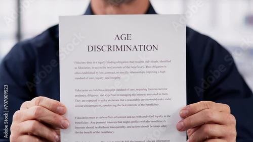Age Discrimination Concept photo