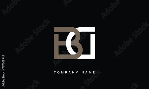 BD, DB, B, D Abstract Letters Logo Monogram