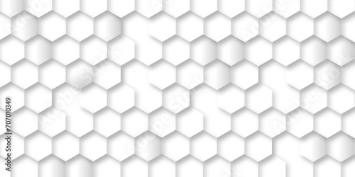 Fototapeta Naklejka Na Ścianę i Meble -  Abstract 3d background with hexagons backdrop background. Abstract background with hexagons. Hexagonal background with white hexagons hexagonal netting.