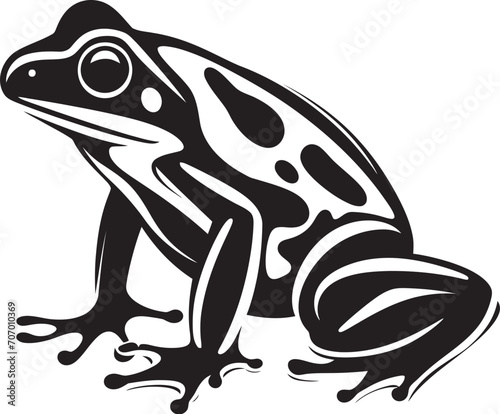 PondPulse Frog Vector Icon FrogForm Dynamic Frog Emblem
