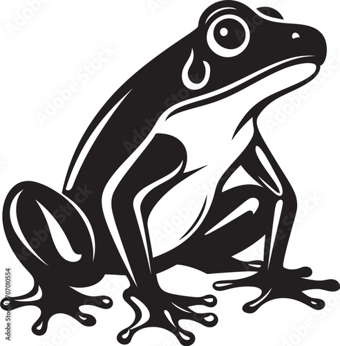 PondPulse Frog Vector Icon FrogForm Dynamic Frog Emblem