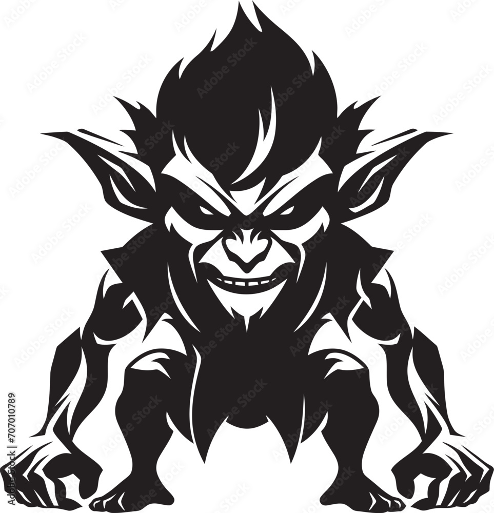 Grimace Gargoyle Evil Goblin Logo Nefarious Imp Dynamic Goblin Emblem Grimace Gargoyle Evil Goblin Logo Nefarious Imp Dynamic Goblin Emblem