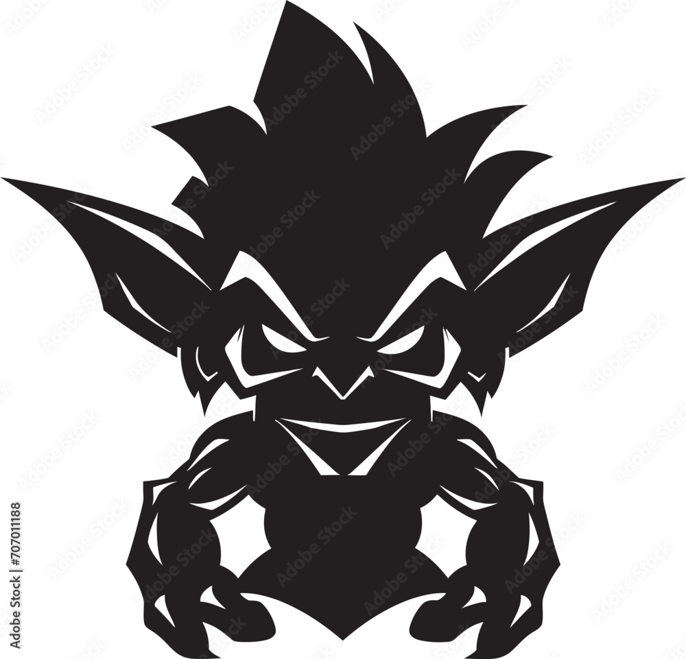 Evil Goblin Essence Full Body Vector Grim Goblin Glory Full Body Vector Emblem Evil Goblin Essence Full Body Vector Grim Goblin Glory Full Body Vector Emblem