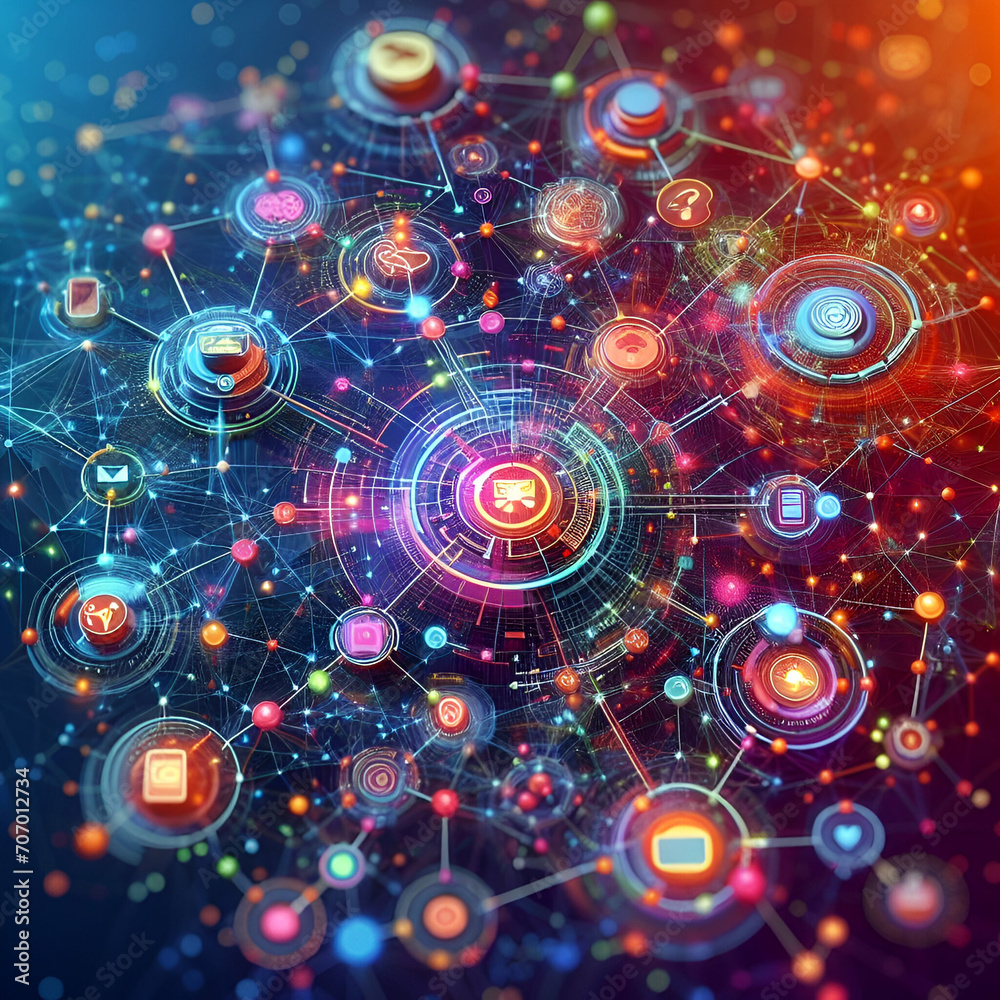Technology Network concept Technology Network concept