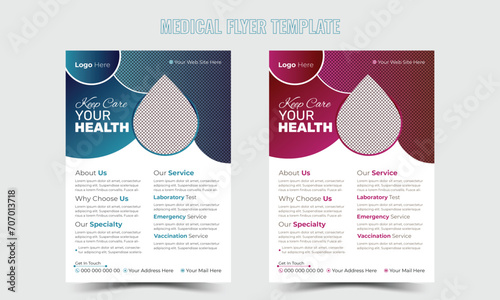 Medical flayer Design Template Healthcare and Medical pharmacy flyer 