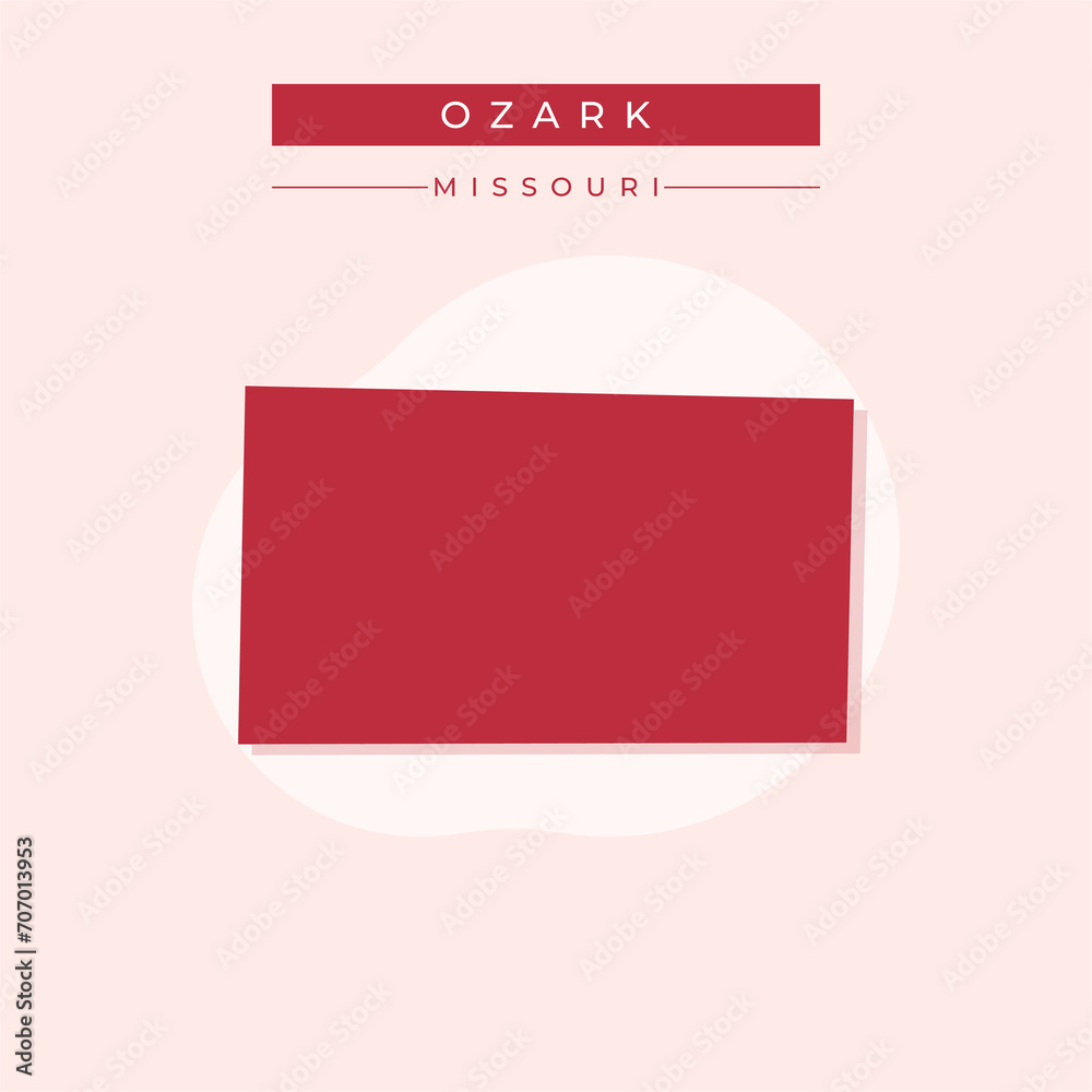 Vector illustration vector of Ozark map Missouri Vector illustration vector of Ozark map Missouri