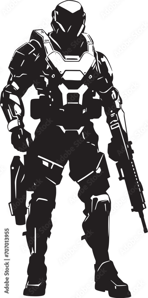 PlasmaVanguard Weapon Symbol NeoSentry Vector Soldier Emblem