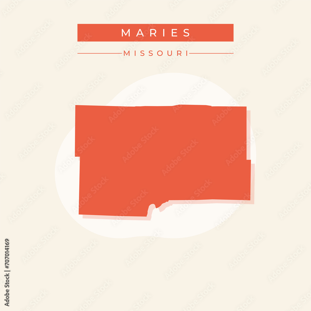 Vector illustration vector of Maries map Missouri Vector illustration vector of Maries map Missouri