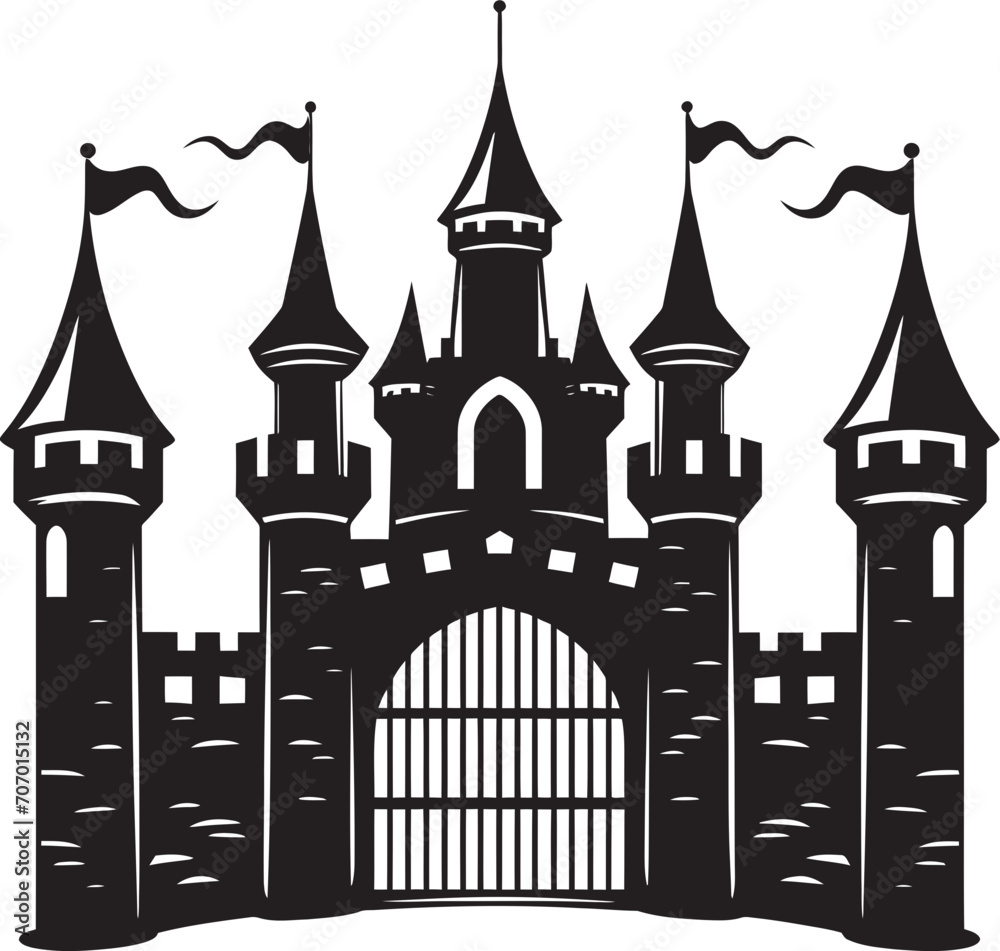 MedievalEntry Castle Gate Icon KingdomPortal Castle Gate Symbol