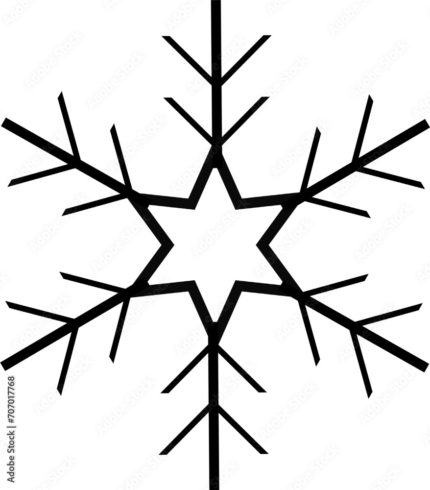 snowflake on a white background