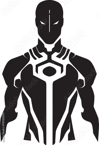 TechFrame Humanoid Bot Icon MetalMind Advanced Android Symbol