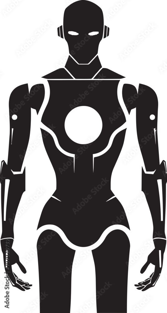 MetalMind Android Logo SyntheticVisage Robotic Icon