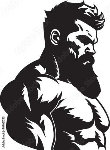 BattleTitan Iconic Hero Design MuscleWarrior Power Symbol