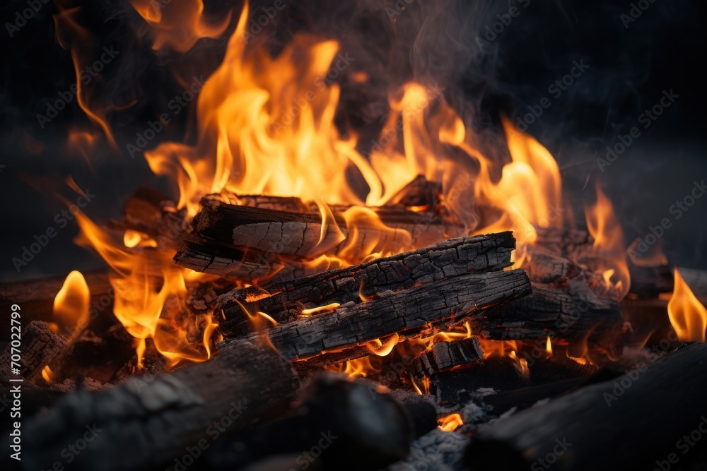 Intense Flames Engulfing Charred Intense Flames Engulfing Charred