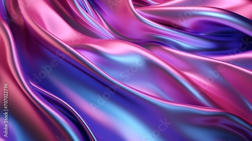 Iridescent Fabric Abstract Backgrounds 3d, with luxury neon effect
