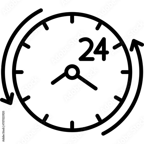 24 Hours Icon