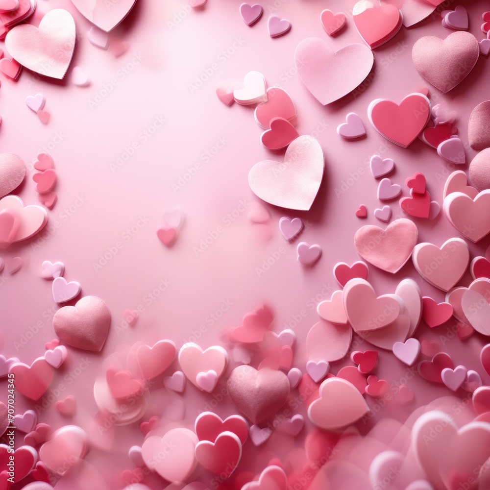 Valentines Day background with pink