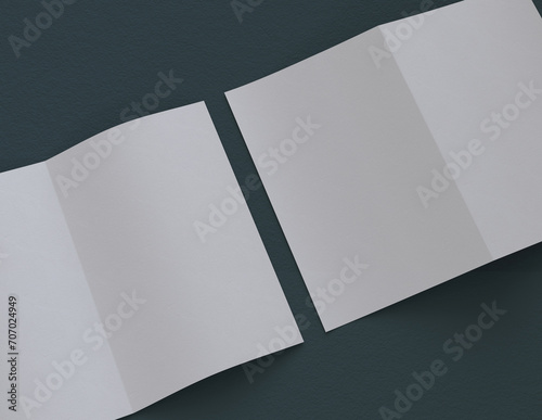 blank brochure mock-up, featuring a simple and harmonious background. 11