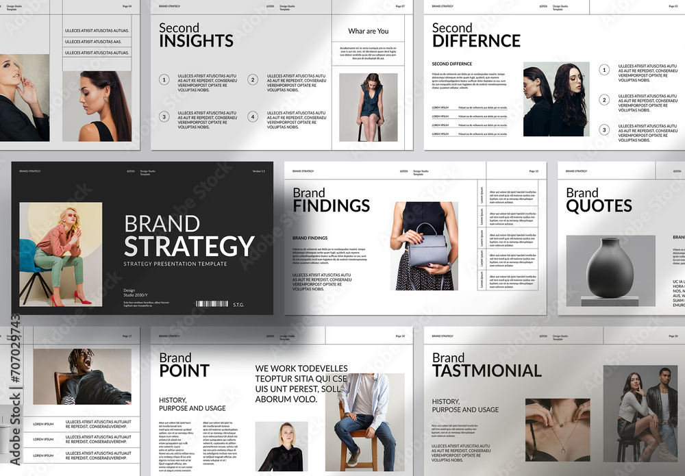 Brand Strategy Presentation Stock Template | Adobe Stock