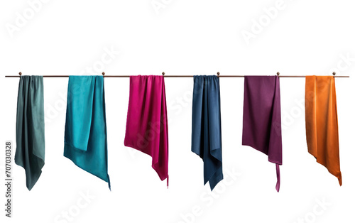 Shop with Hanging Fabric Banners Creative Flourish on a White or Clear Surface PNG Transparent Background