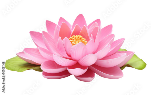 over the Serene Beauty of a Lotus Blossom Adorned Paradise Flowers on a White or Clear Surface PNG Transparent Background