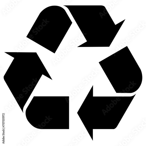 recycle icon, vector illustration, simple design, best used for web, banner or presentation