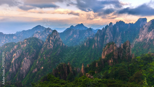 the Huangshan ( Yellow Mountains) in China