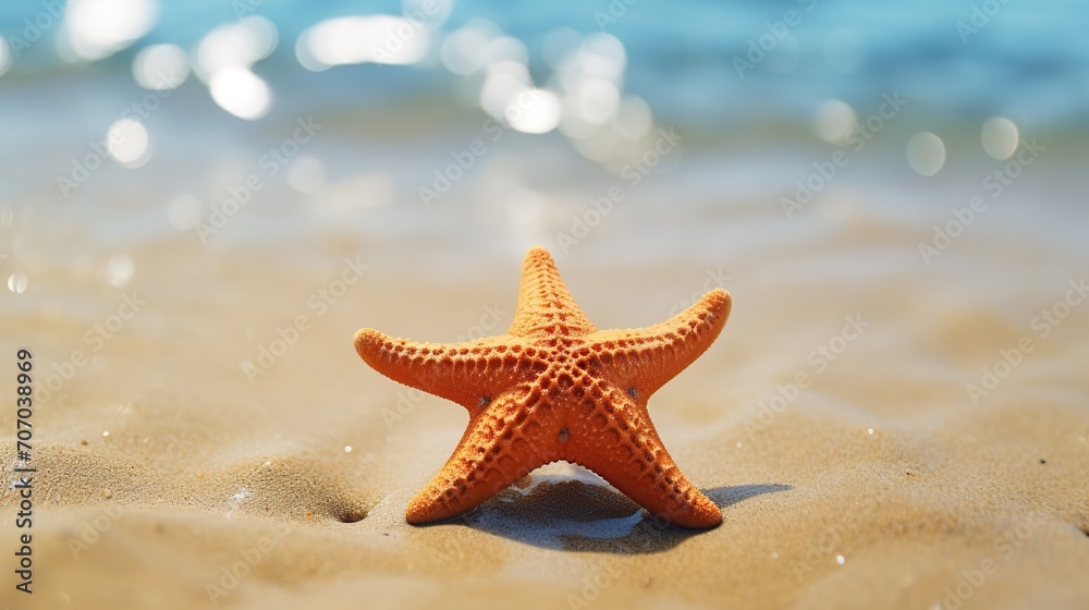 close-up view of starfish standing on beach sand close-up view of starfish standing on beach sand