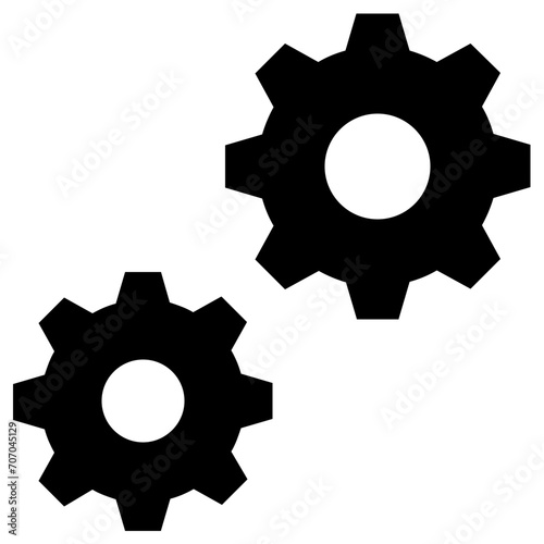gear icon, vector illustration, simple design, best used for web, banner or presentation