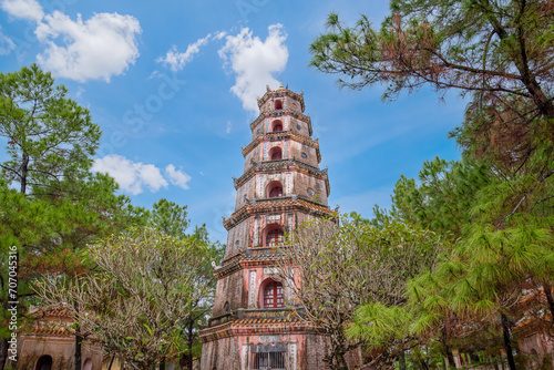 The most beautiful Viewpoint Thien Mu Pagoda in Hue, Vietnam