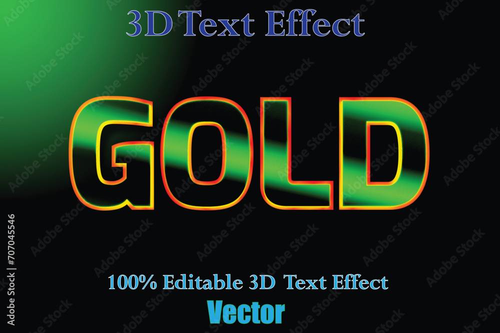 Colorful background and Editable 3d Text Effect Colorful background and Editable 3d Text Effect