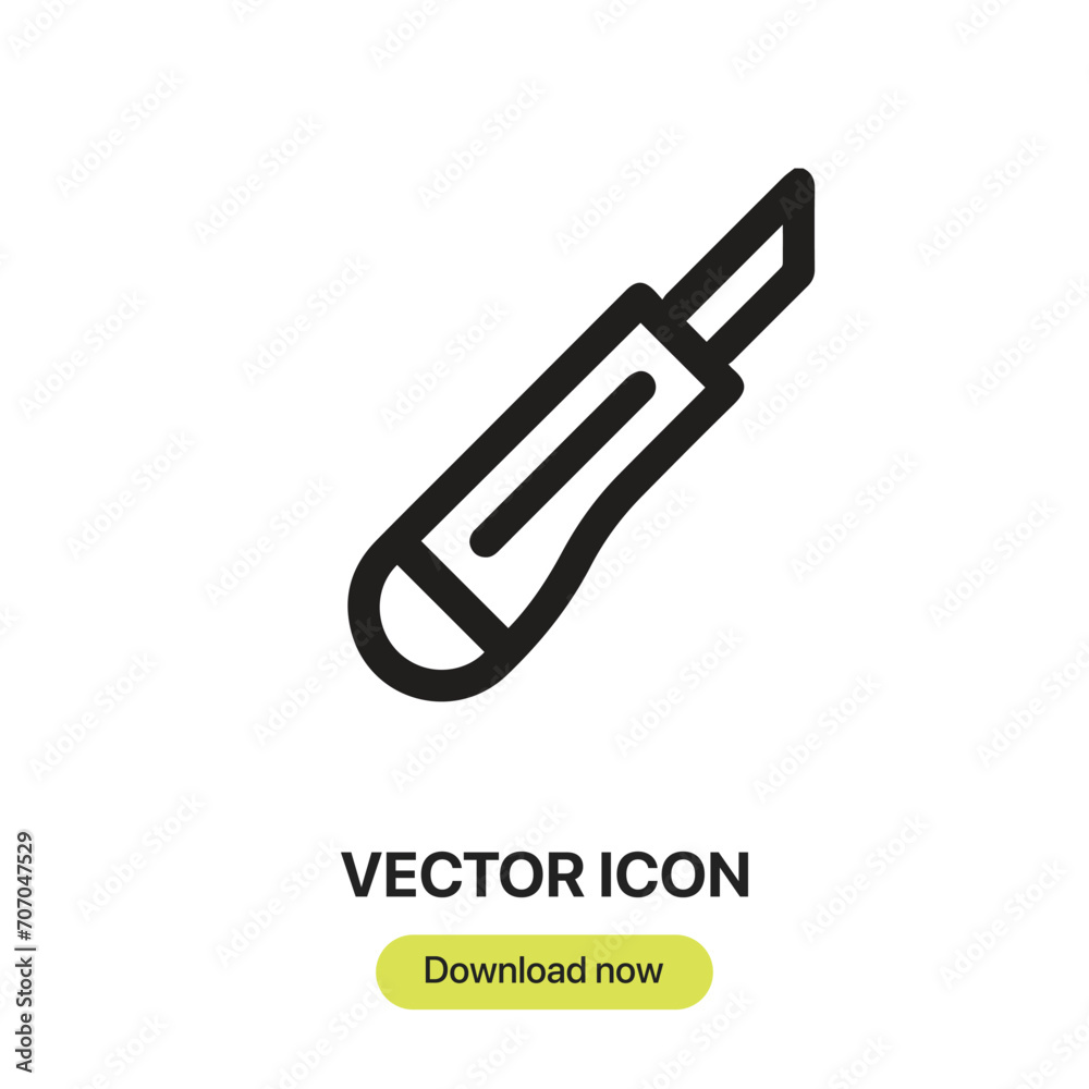 Cutter icon vector. Linear-style sign for mobile concept and web design. Cutter symbol illustration. Pixel vector graphics - Vector. Cutter icon vector. Linear-style sign for mobile concept and web design. Cutter symbol illustration. Pixel vector graphics - Vector.
