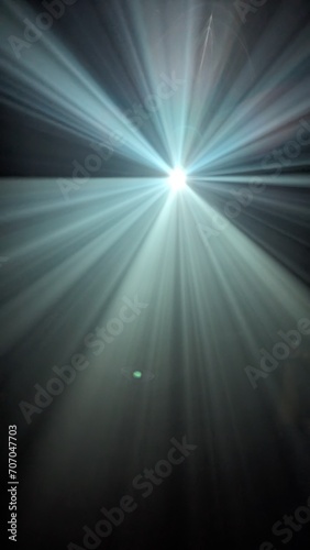 Licht Strahlen aus Projektor