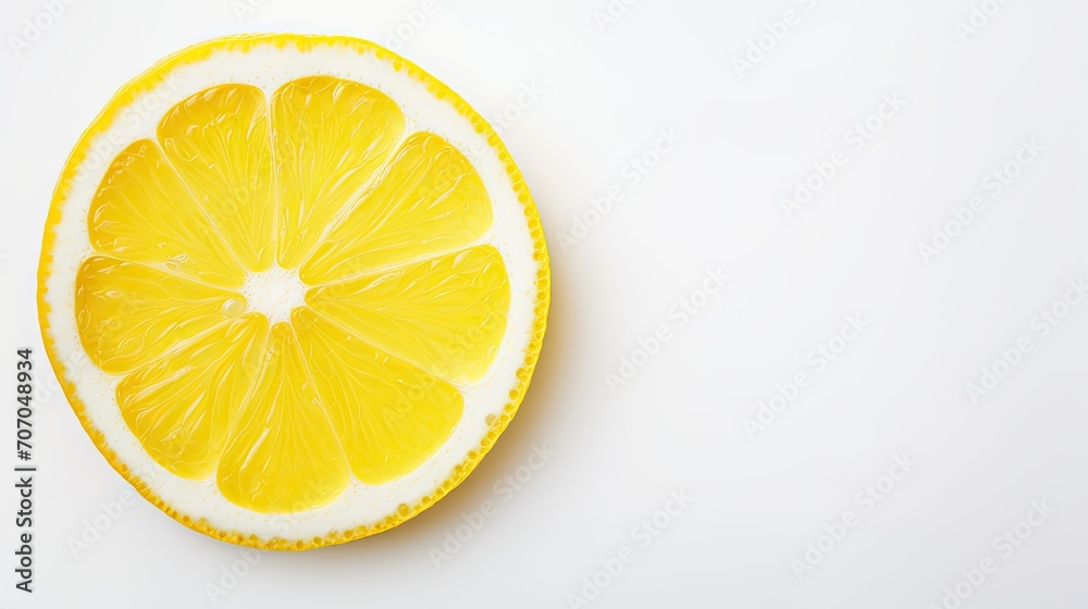lemon slice, isolated on a white background with copy space lemon slice, isolated on a white background with copy space